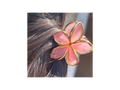 Pink Plumeria Hair Clip, Tropical Flower Hair Accessory, Floral Barrette, Hawaiian Hair Clip, Summer Hair Gift