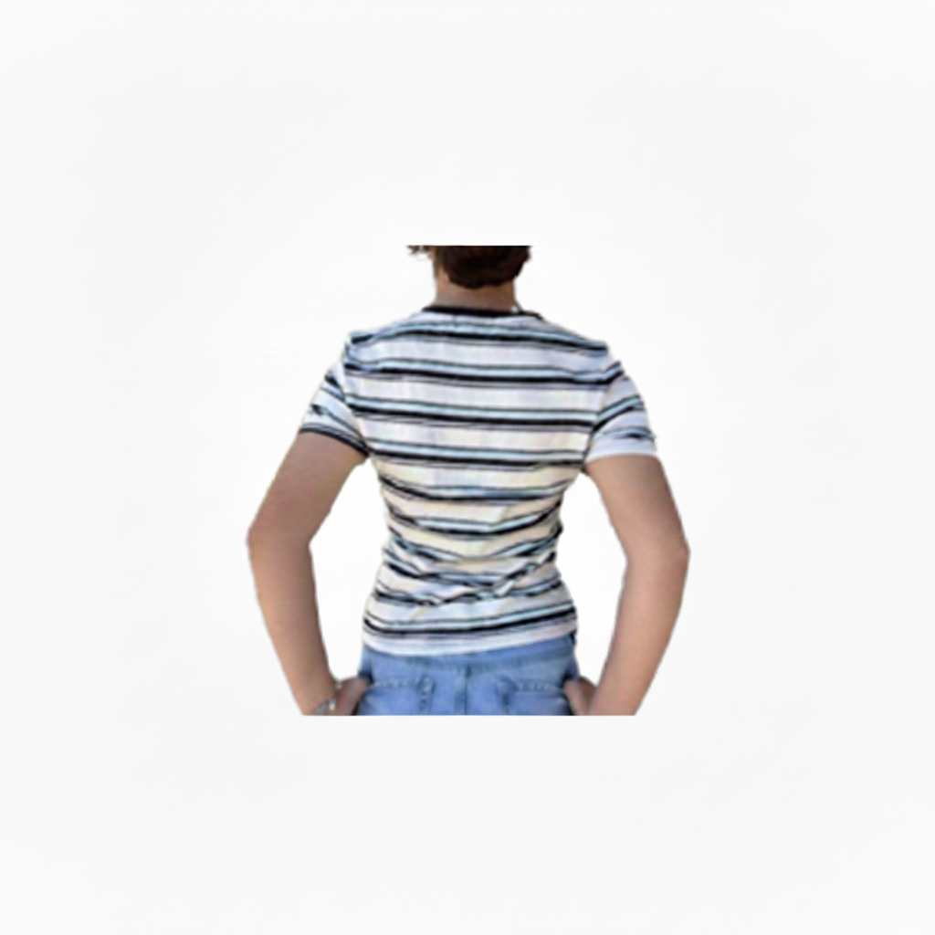 Women's Neutral Stripe Short Sleeve Tee | Casual Everyday Top