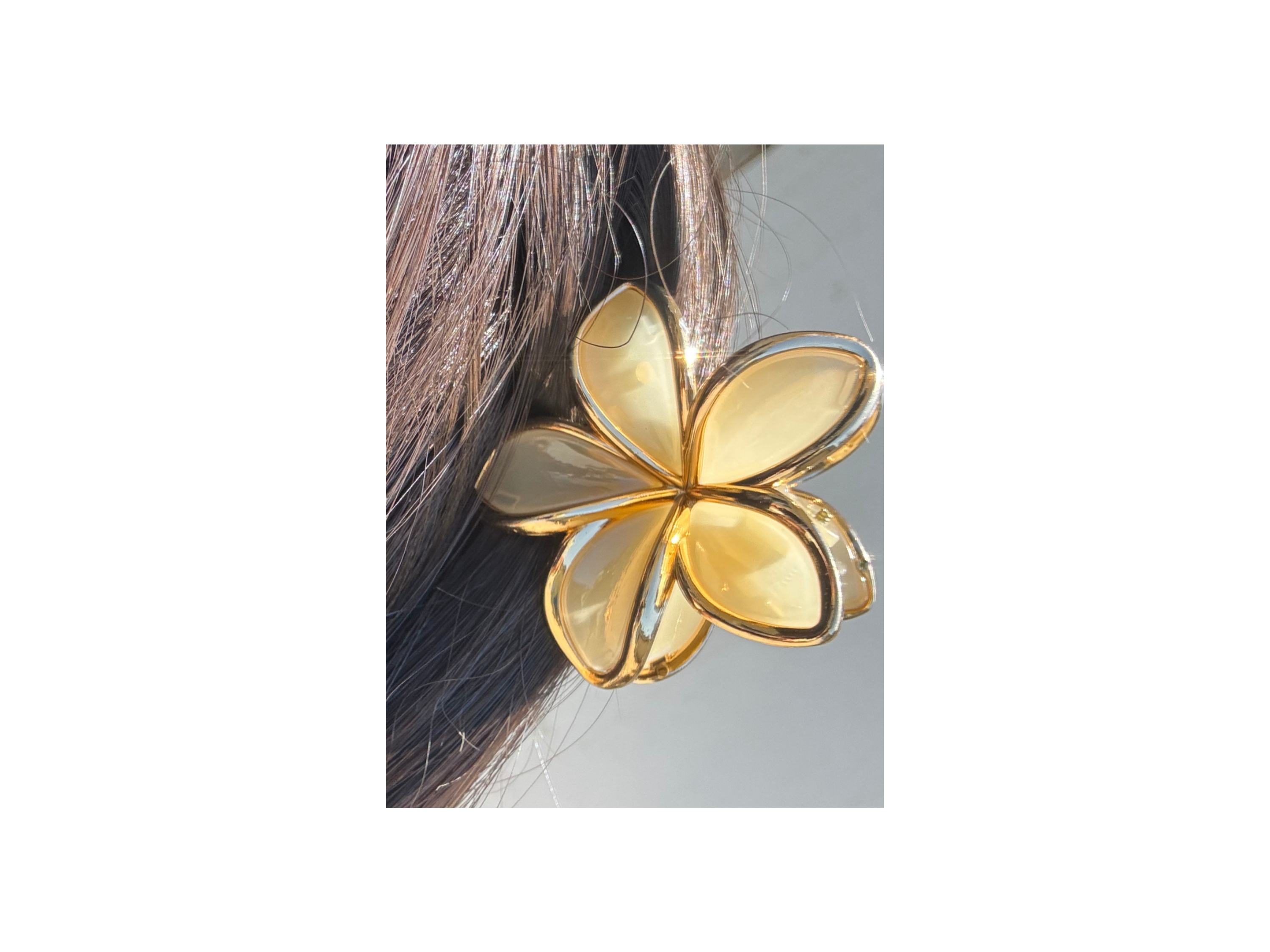 Pink Plumeria Hair Clip, Tropical Flower Hair Accessory, Floral Barrette, Hawaiian Hair Clip, Summer Hair Gift