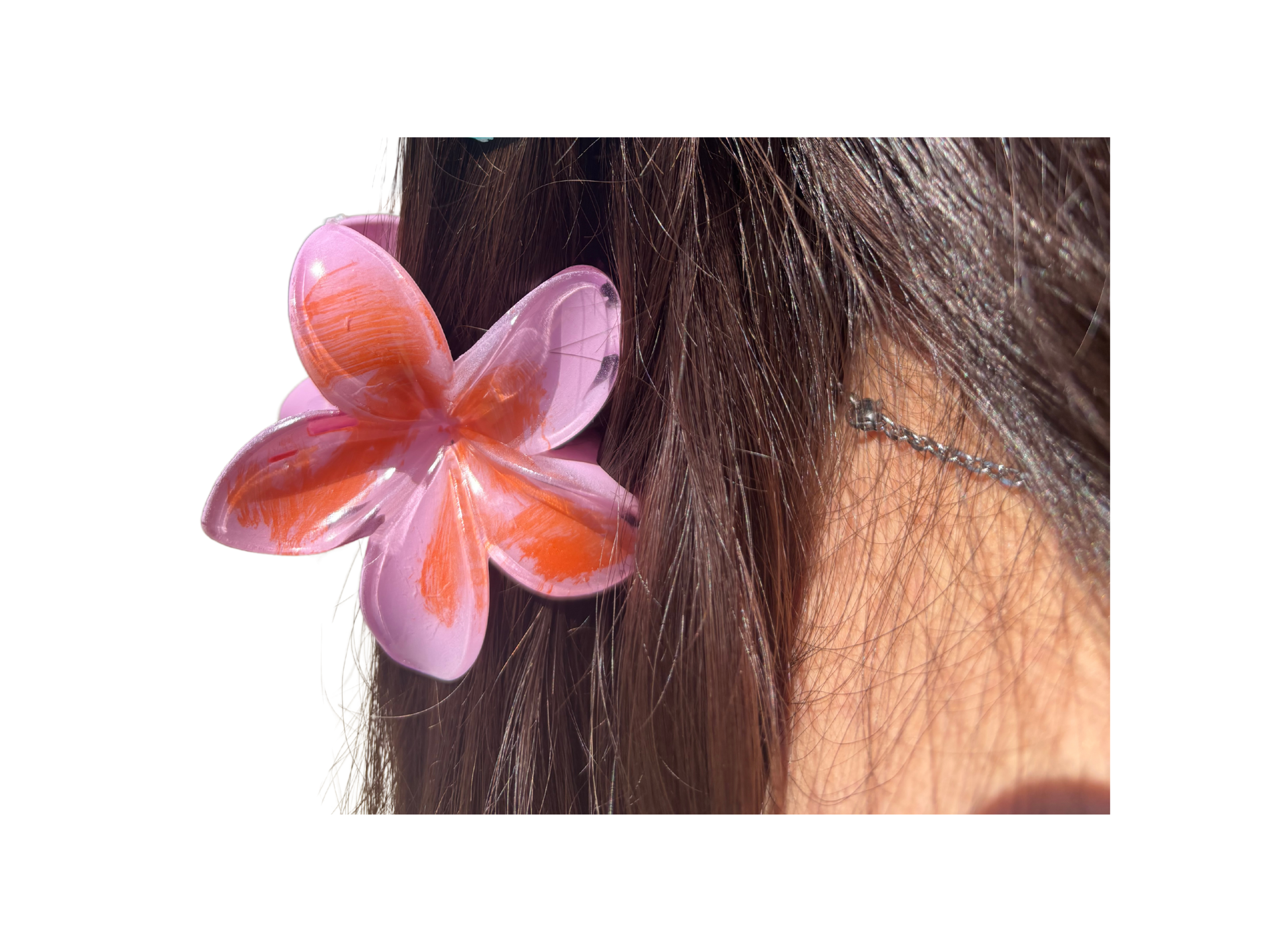 Hair Clip, Tropical Flower Hair Accessory, Floral Barrette, Hawaiian Hair Clip, Summer Hair Gift