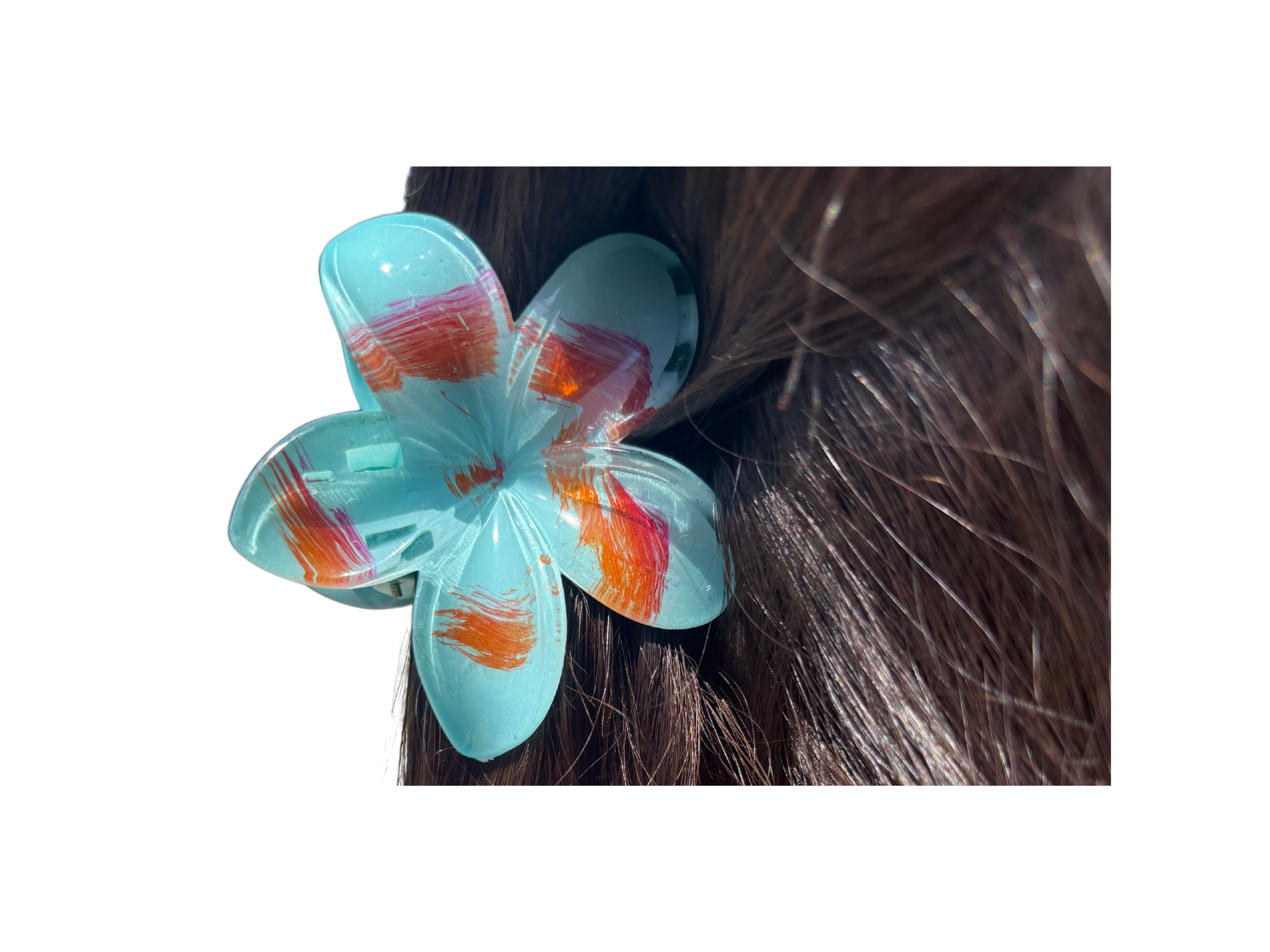 Hair Clip, Tropical Flower Hair Accessory, Floral Barrette, Hawaiian Hair Clip, Summer Hair Gift