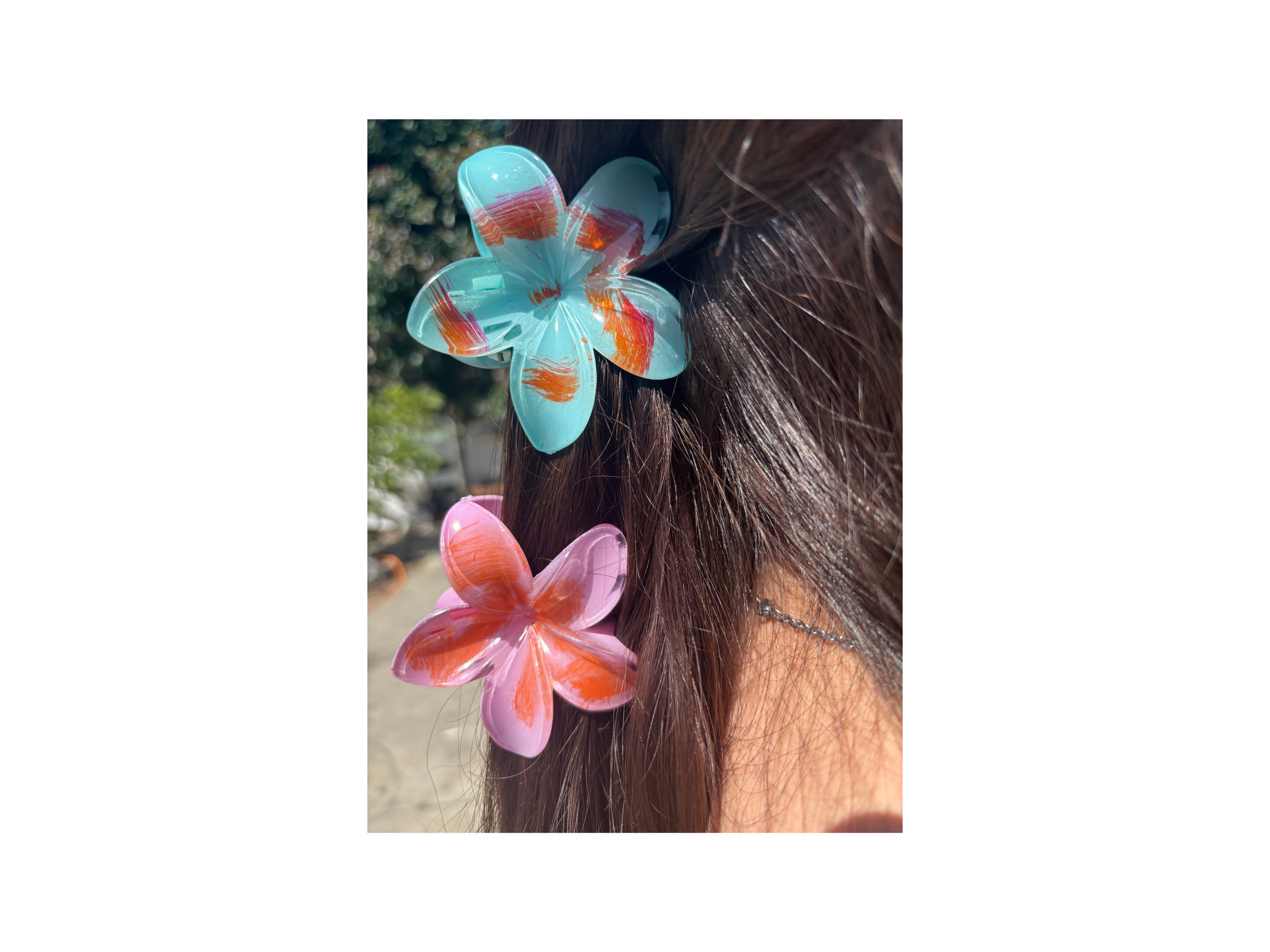 Hair Clip, Tropical Flower Hair Accessory, Floral Barrette, Hawaiian Hair Clip, Summer Hair Gift