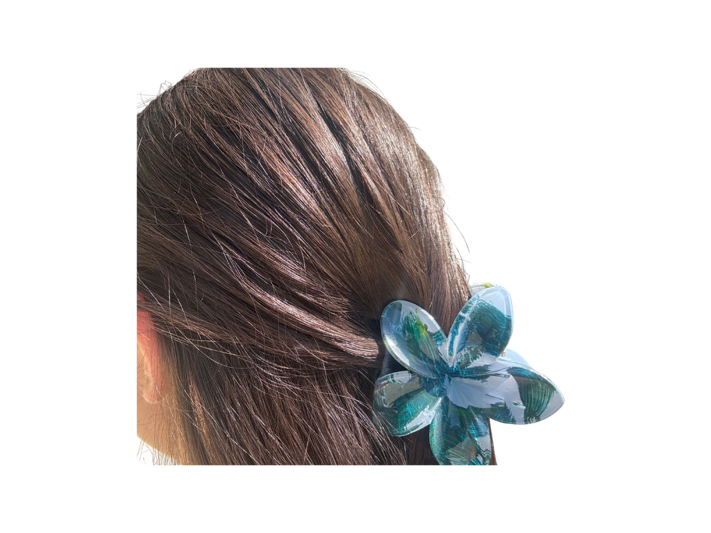 Hair Clip, Tropical Flower Hair Accessory, Floral Barrette, Hawaiian Hair Clip, Summer Hair Gift