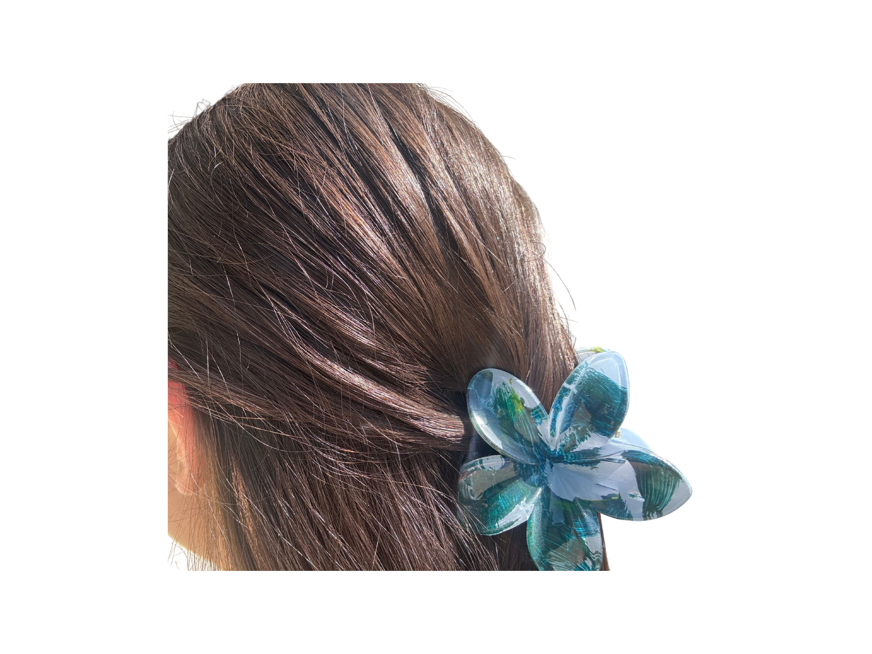 Hair Clip, Tropical Flower Hair Accessory, Floral Barrette, Hawaiian Hair Clip, Summer Hair Gift