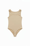 Women's Seamless Nude Bodysuit | Scoop Neck Sleeveless Essential